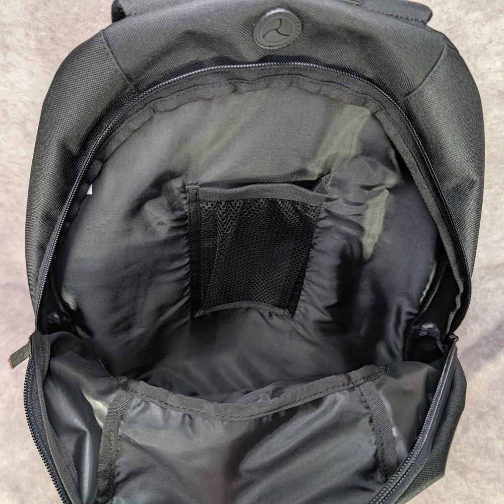 Harley-Davidson B&S Bar & Shield Black Backpack Bookbag XBP1500-OrgBlk Men's NWT - Picture 4 of 7